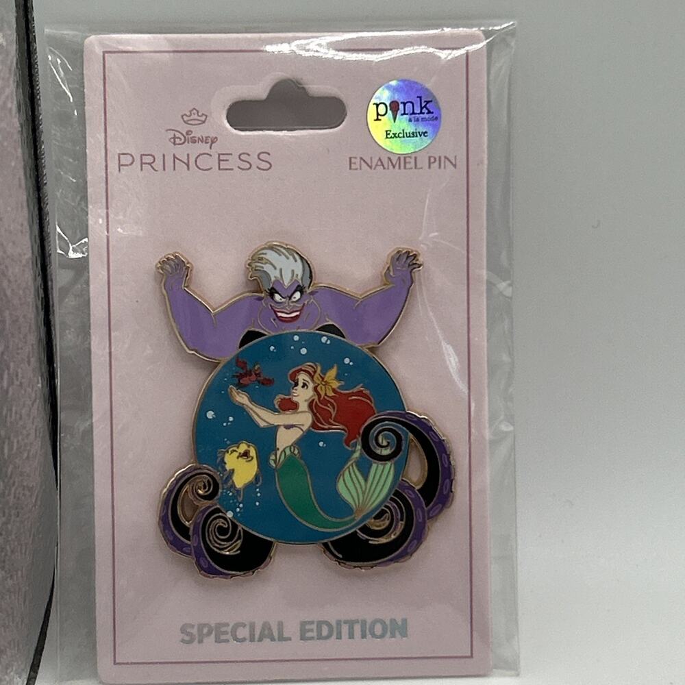 PALM Unreleased Little Mermaid Pin Ursula Ariel Flounder LE 400